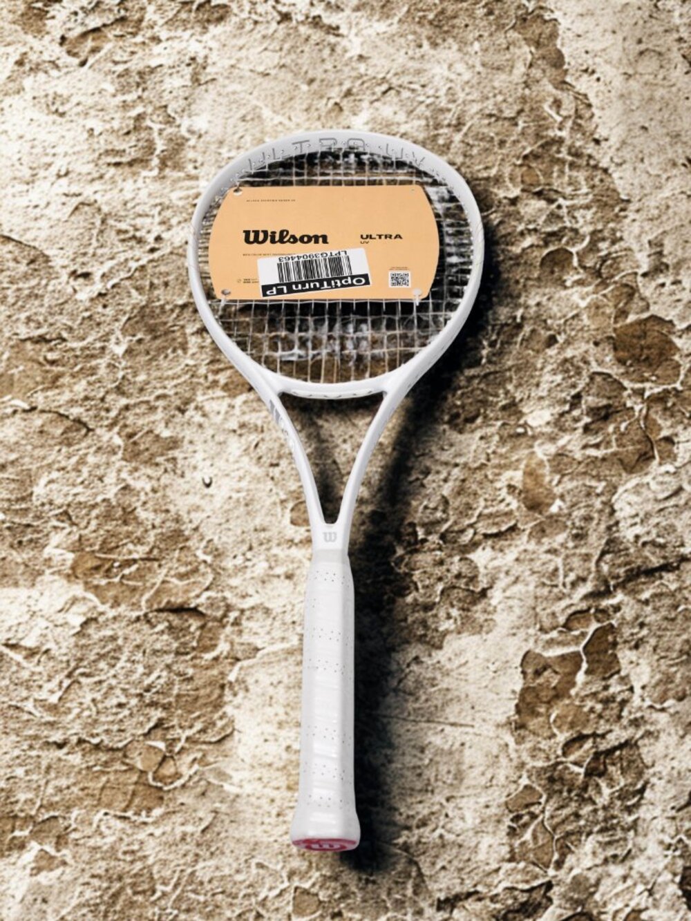 WILSON ULTRA UV RACQUET - GRAPHITE TRADITIONAL FRAME 4-3/8" GRIP 103 HEAD WHITE - Picture 4 of 7
